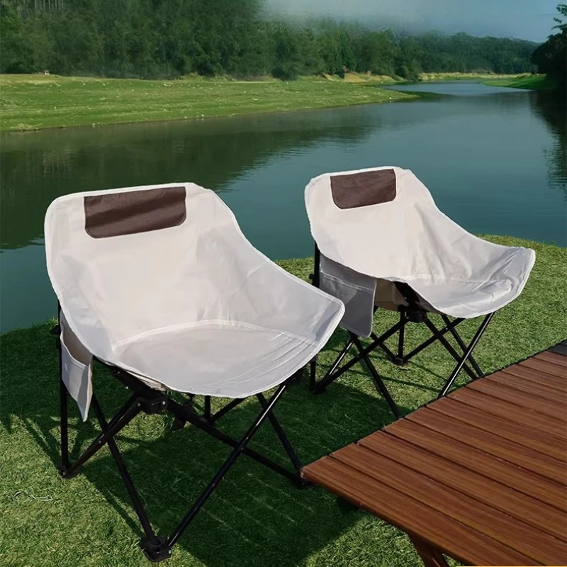 

Nordic Lightweight Camping Chair Tourist Backrest Fishing Camping Chair Stool Dining Assentos De Acampamento Outdoor Furniture