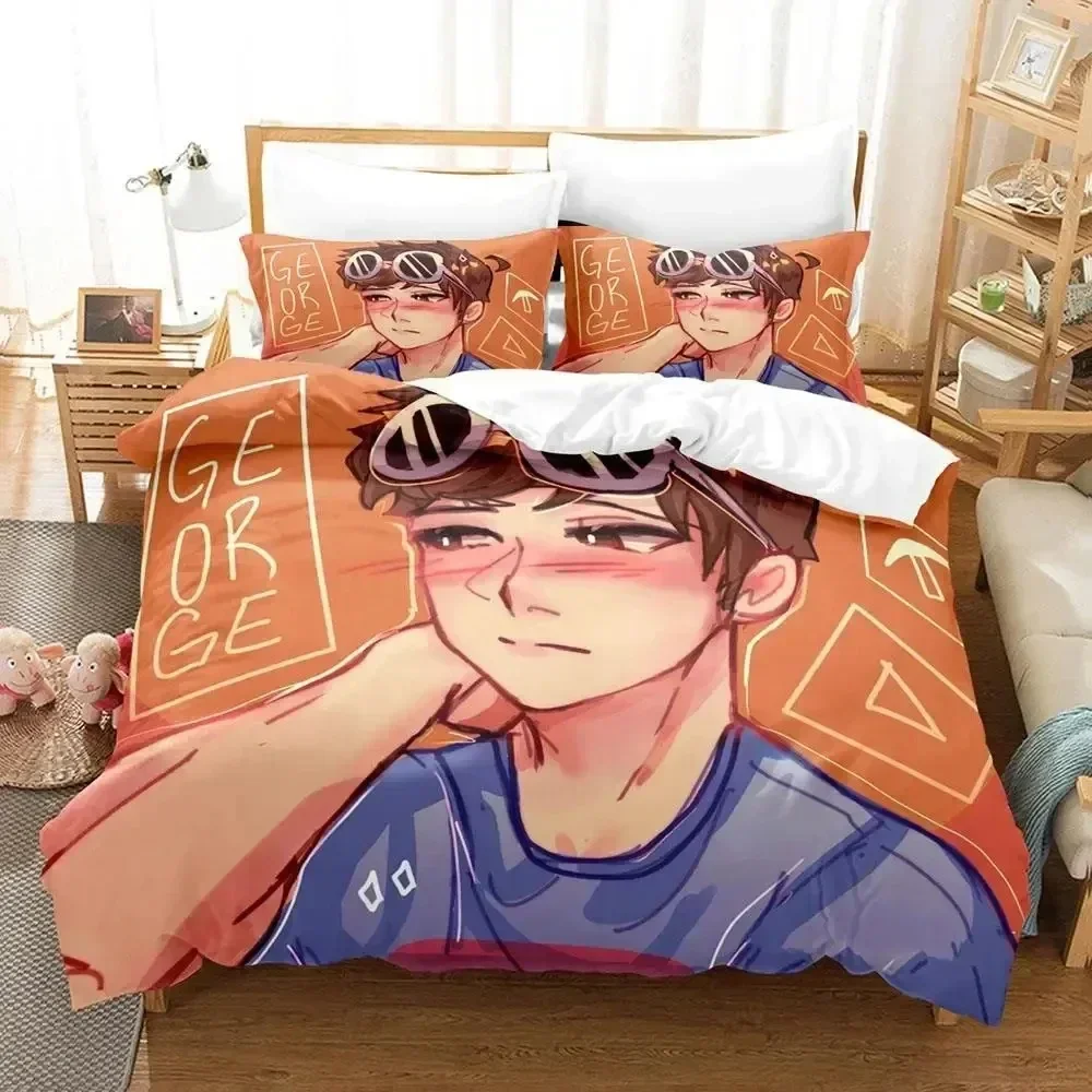 

Top GeorgeNotFound Bedding Set Duvet Cover Bed Set Quilt Cover Pillowcase Comforter king Queen Size Boys Adult Bedding Set