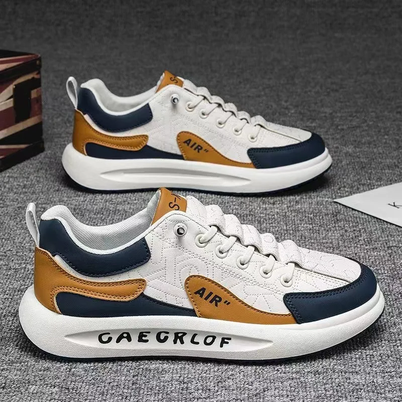 

Кожаная мужская обувь, мужские кроссовки без шнуровки, уличная повседневная обувь для мужчин, удобная спортивная обувь, вулканизированные кроссовки Tenis Masculino