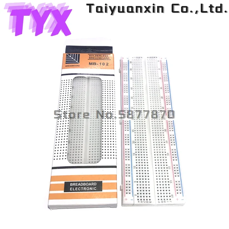 MB102 Breadboard Protoboard PCB BreadBoard  Mini Universal Test 830 Point Solderless DIY Bread Board Test Develop for Arduino