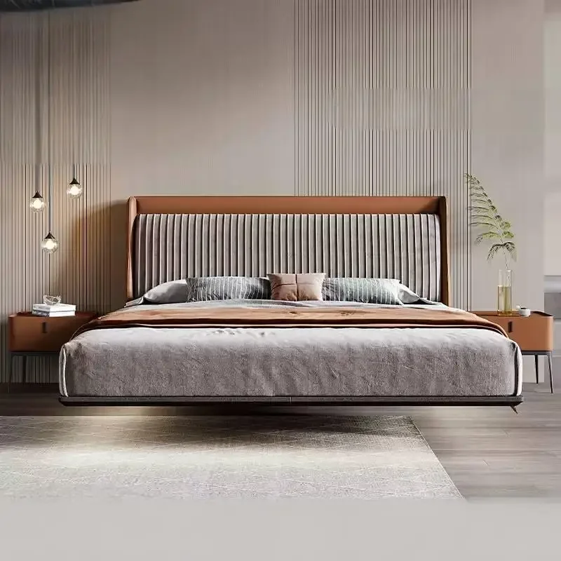 

Pretty Nordic Double Bed Elegant European Unique Wood Bedroom King Bases Bed Sets Luxury Modern Cama Moderno Lujo Home Furniture