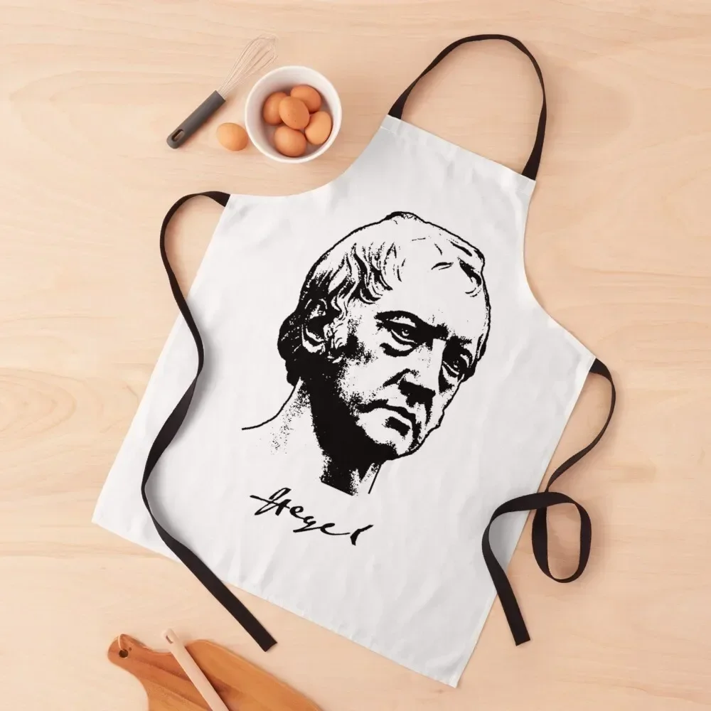 Hegel Bust with signature Apron kitchen girl Utensils For Kitchen Apron