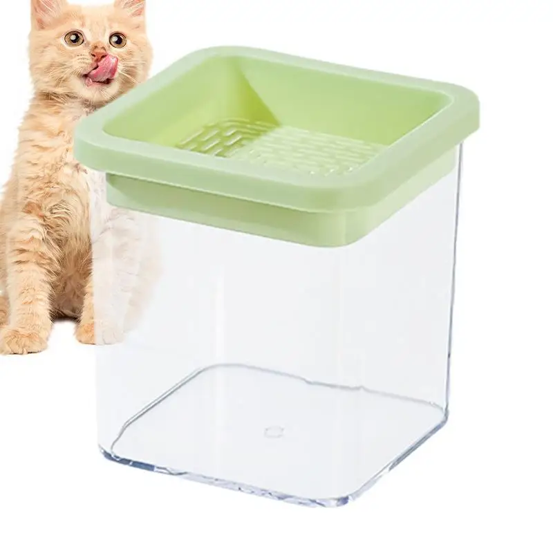 Cat Grass Tray Soilless Culture Cat Grass Growing Kit Wheat Grass Growing Pot Transparent Cat Grass Seedling Tray Household Cat