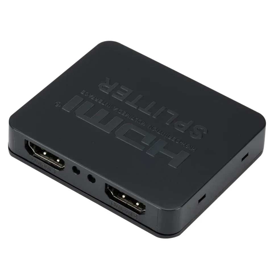 Splitter kompatybilny z HDMI 1 w 2 na 1080P 4K 1x2 Stripper 3D Splitter moc wzmacniacz sygnału 4K rozdzielacz HDMI dla HDTV Xbox PS3