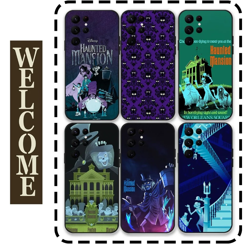 H-Haunted Mansion Movie Phone Case for Samsung Galaxy S24 Ultra S22 S23 Ultra S21 S20 5G Protective Silicone TPU Funda