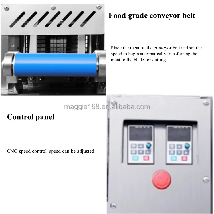 Fully Automatic Dicer Cube Pork Diced Fresh Meat Cutter Chicken Cutting Machine Meat Dicing Cutter Machine