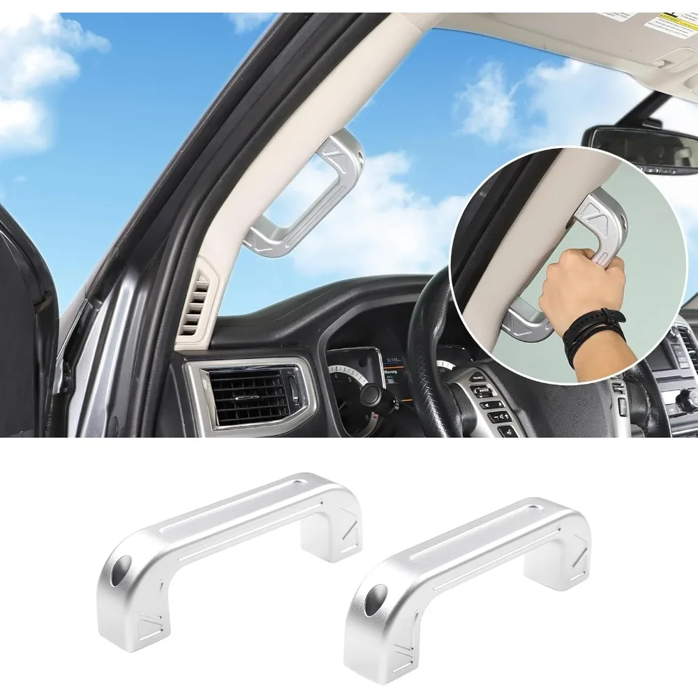 

Car A-Pillar Grab Handle Replacement Compatible with Nissan Titan 2016-2023, Aluminum Interior A-Pillar Grab Handle Replacement