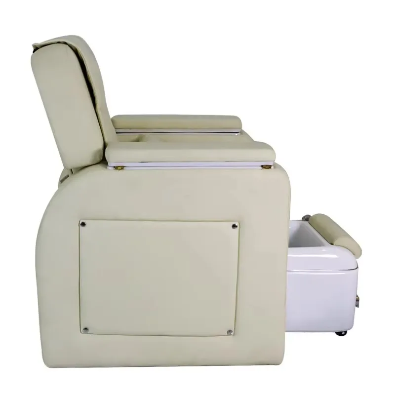 Wysokiej jakości nowoczesne fotel pedicure z odwróconym oparciem do masażu stóp, możliwość personalizacji logo z pompą drenażową.