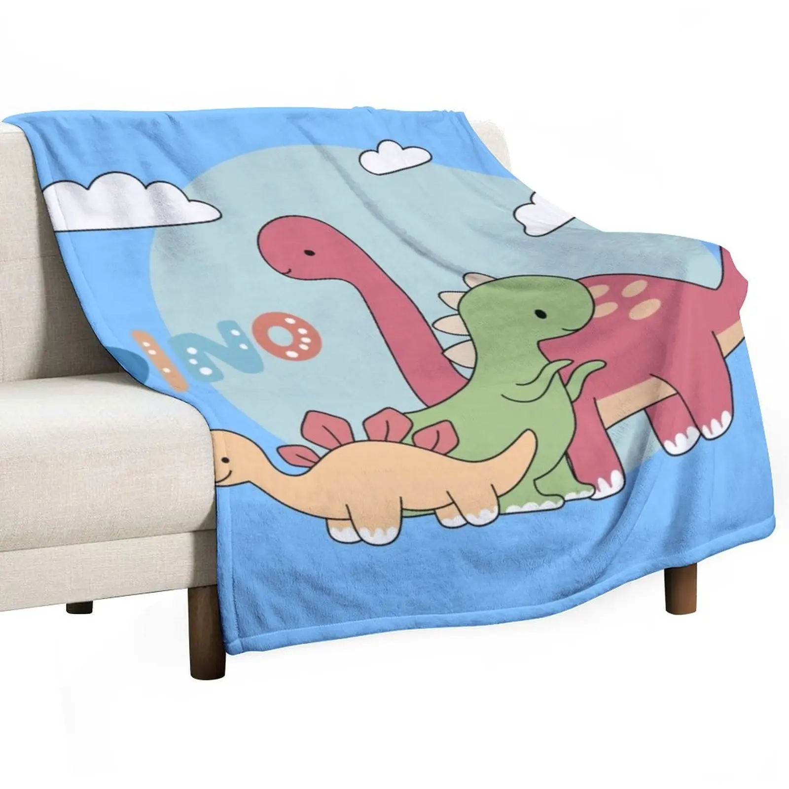 لا بأس أن تكون على ما يرام دينو رحلة الطريق تي شيرت رمي بطانية السرير منقوشة البطانيات للطفل أنعم البطانيات الزخرفية