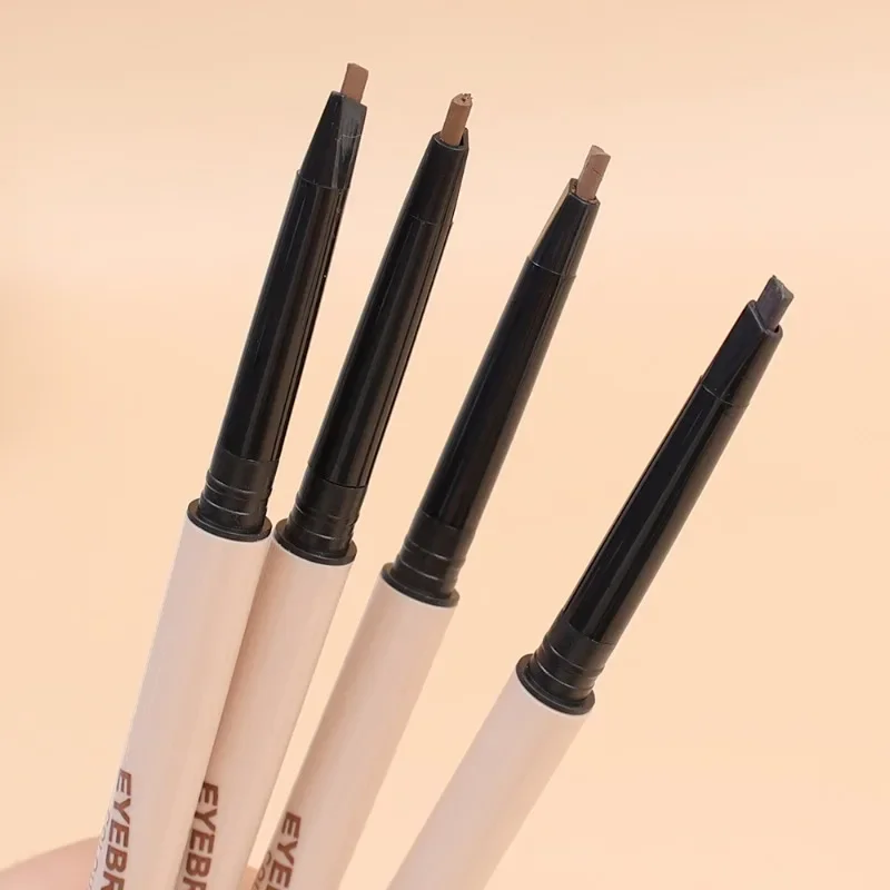 Black Brown Grey Eyebrow Pencil Lasting Waterproof Non-Smudged Double Head Matte Eye Brow Pen Tint with Brush Makeup Cosmetics