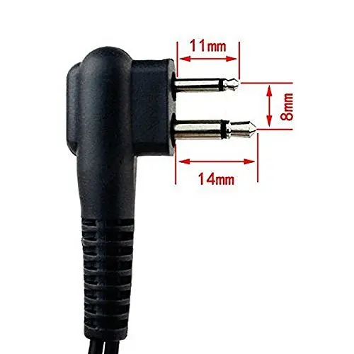 MOTOROLA-Walkie Talkie, fone de ouvido acústico do tubo, fone de ouvido Mic para DP1400, EP450, GP88S, CP88, CP040, CP140, CP180, GP300, GP68, PR400, P080