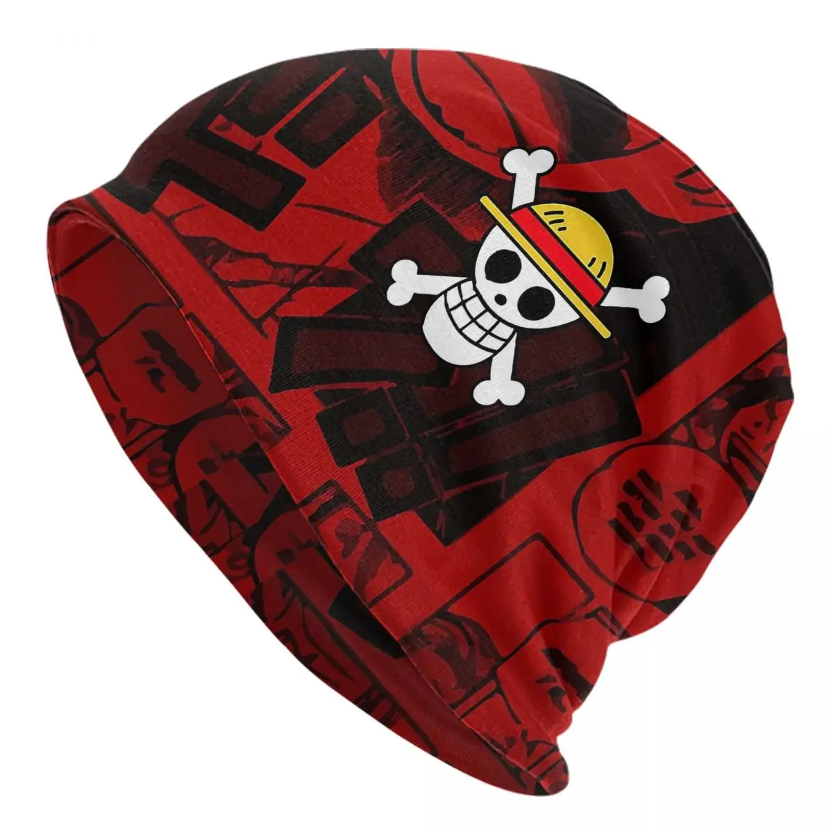 One Piece Pirate Flag Skullies Beanies Hats Spring Men Women Street Cap Warm Multifunction Bonnet