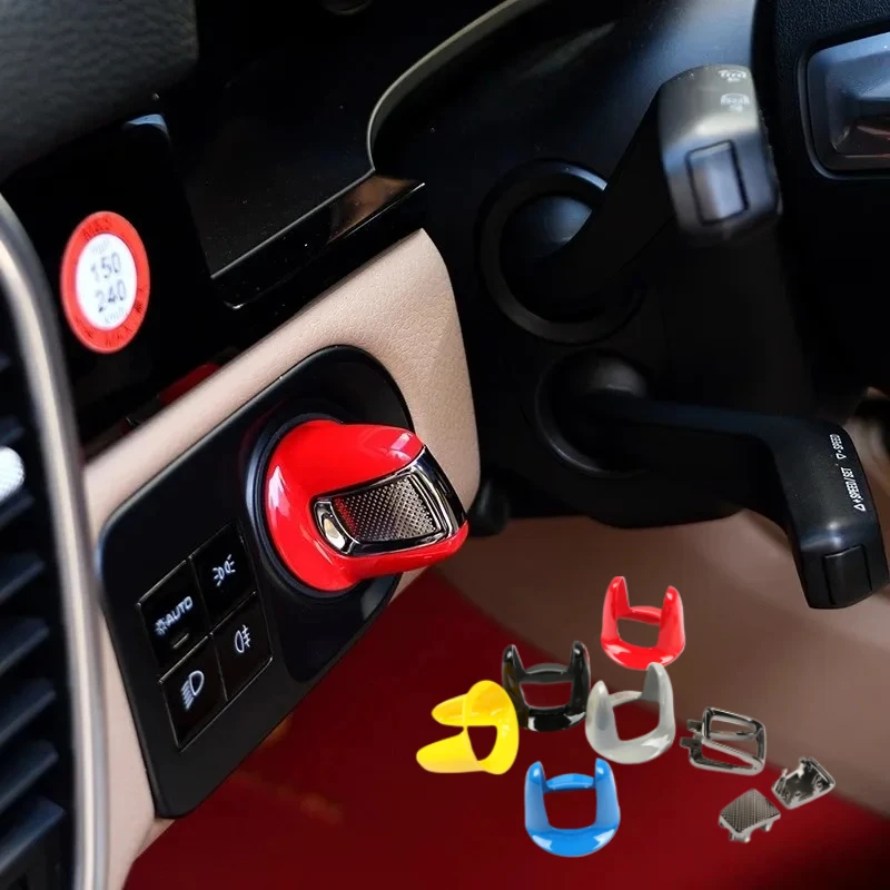 For Porsche NEW Cayenne 9YA.1 Panamera 971 2018-2023 Car Ignition Start Engine Stop Button Knob Bracket Decoration Cover Trim