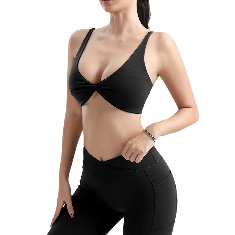 حمالة صدر رياضية ناعمة وكاد تشعر بها 3 حمالة صدر رياضية قابلة للتعديل للنساء بدون ظهر، صدر جميل للياقة البدنية، حمالة صدر لليوجا #5