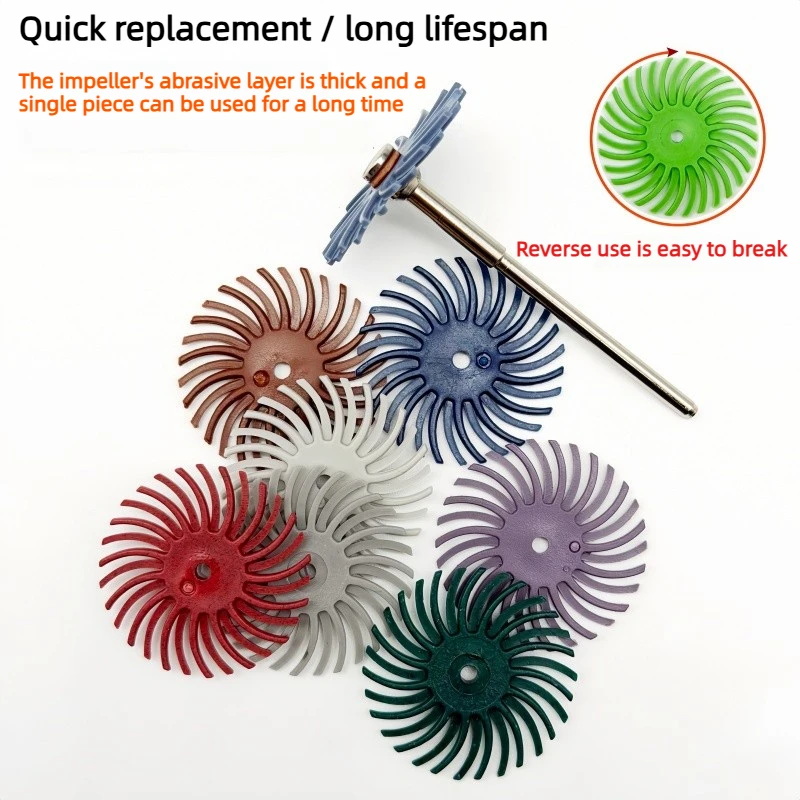 Spiral Nylon Disc Polishing Wheel,Fine Grinding Buff Bit for Wood Nut Jade Crevice Cleaning Mirror Finish DIY Jewelry Craft Tool