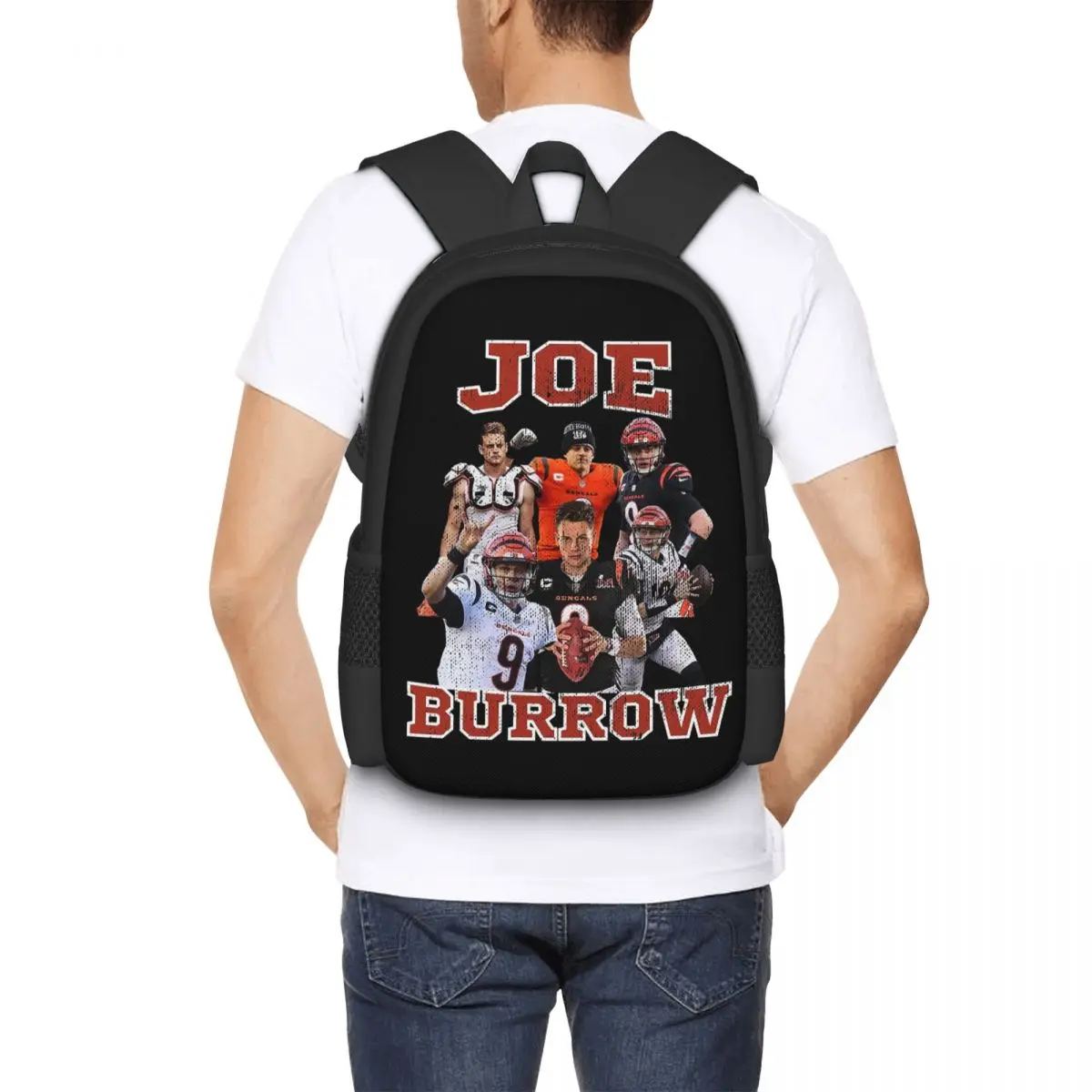 

Рюкзак Joe Burrow JB9 для студентов, школьный рюкзак, походный рюкзак для путешествий, модная сумка для книг, сумка через плечо для мужчин и женщин