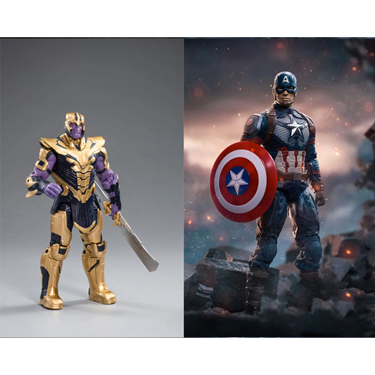 HiPlay ZD Toys Figura de acción de versión normal de 7 pulgadas con articulación simple - Thanos