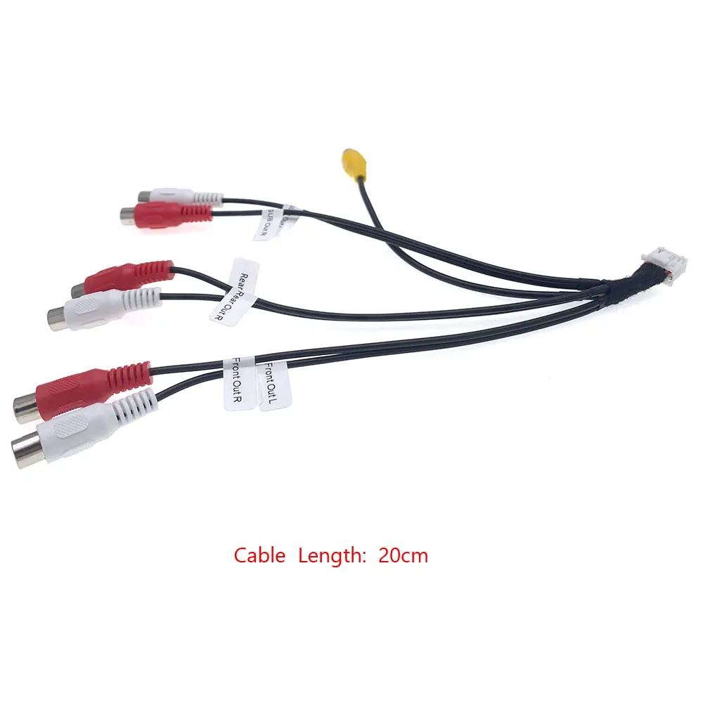 Car Radio Audio SUB Rear Front Out CAM RCA Harness Cable For Pioneer DMH-160BT DMH-1700NEX DMH-1770NEX DMH-W2700NEX DMH-W2770NEX