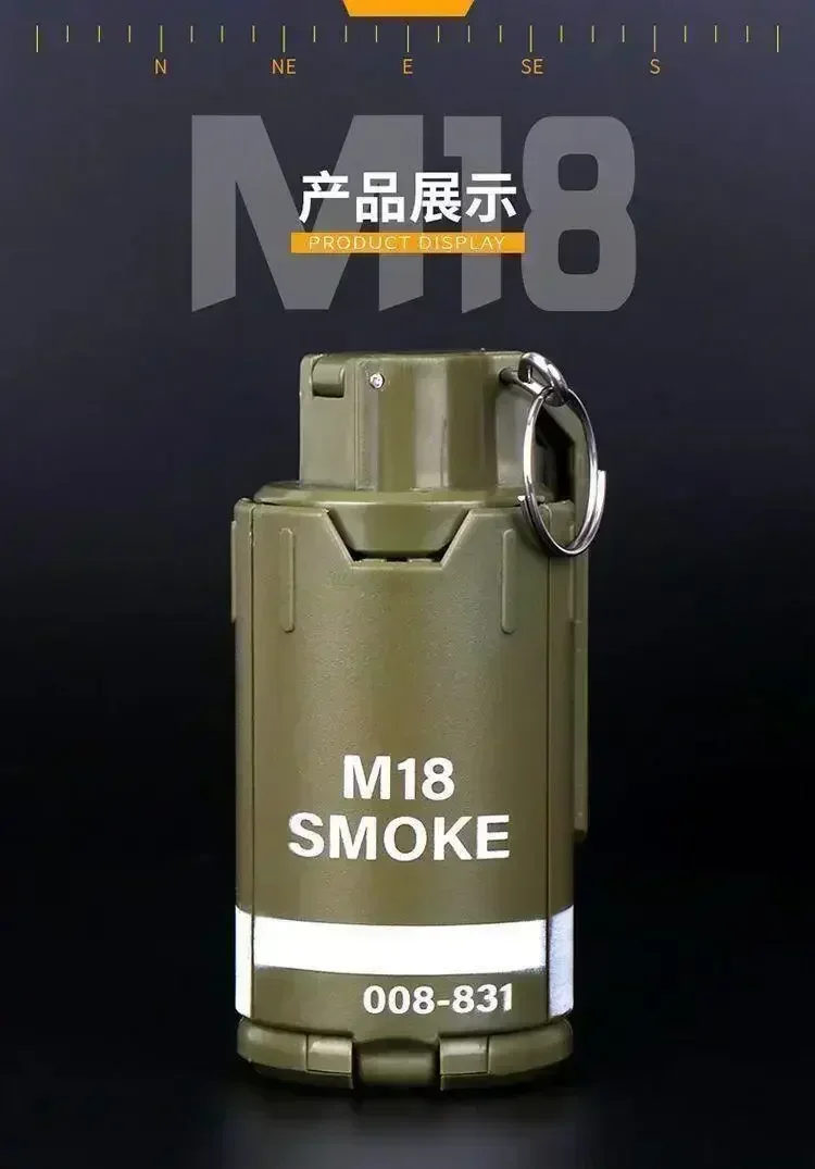 M18 Smoke Paintballs Water Gel Grenade Model، لعبة عسكرية للبالغين والأطفال، دعامة CS، هدية مضحكة، ملحقات Airsoft