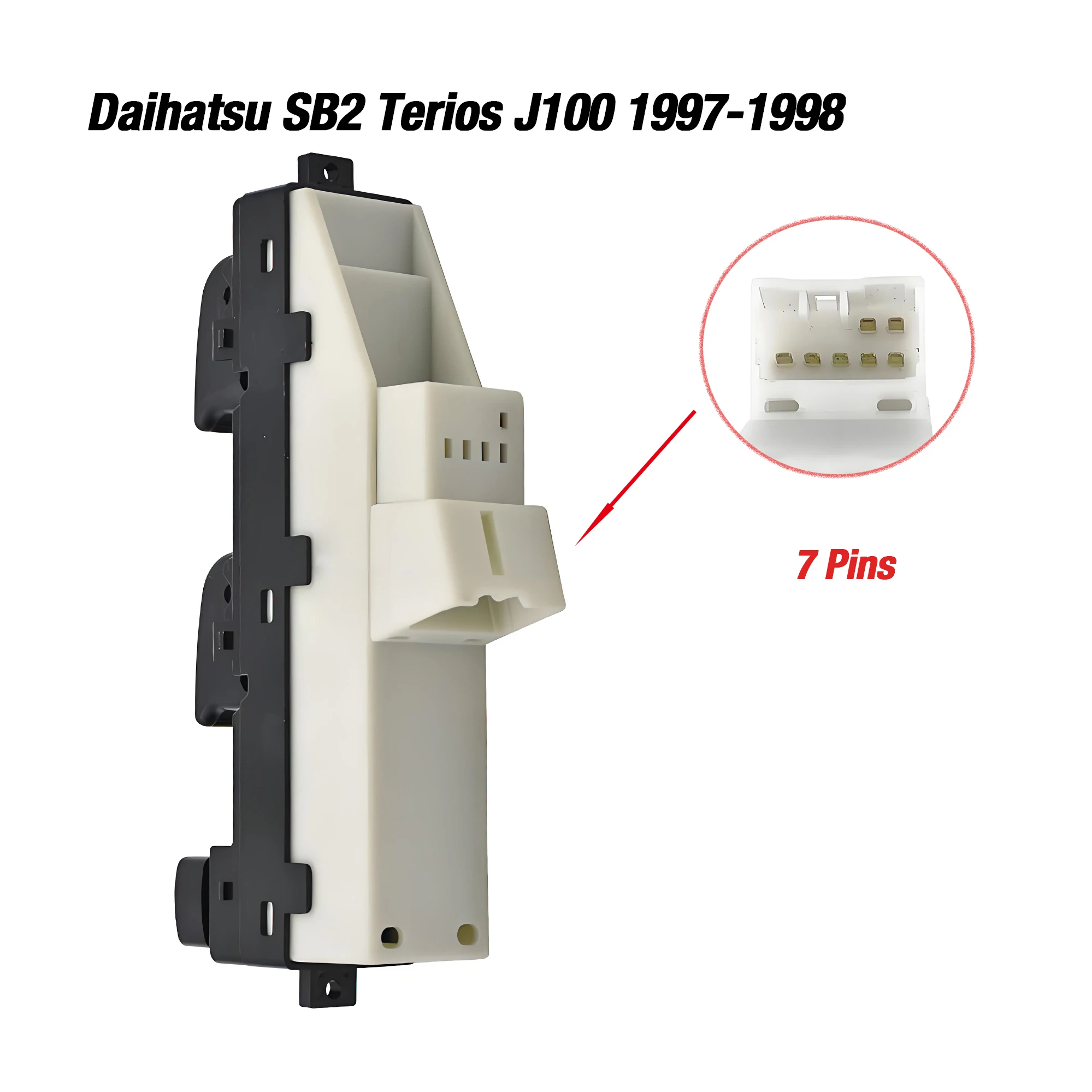 AB56 7 Pins For Daihatsu SB2 Terios wagon j100 1997-1998,Driver Side Master Power Window Glass Lifter Control Switch Button