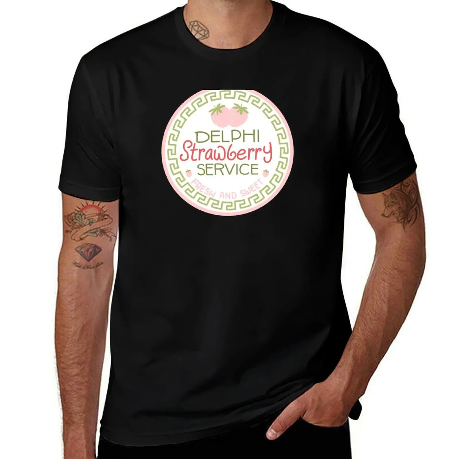 Delphi strawberry service T-Shirt t shirt for man 100 percent cotton t shirt personalised T-Shirt