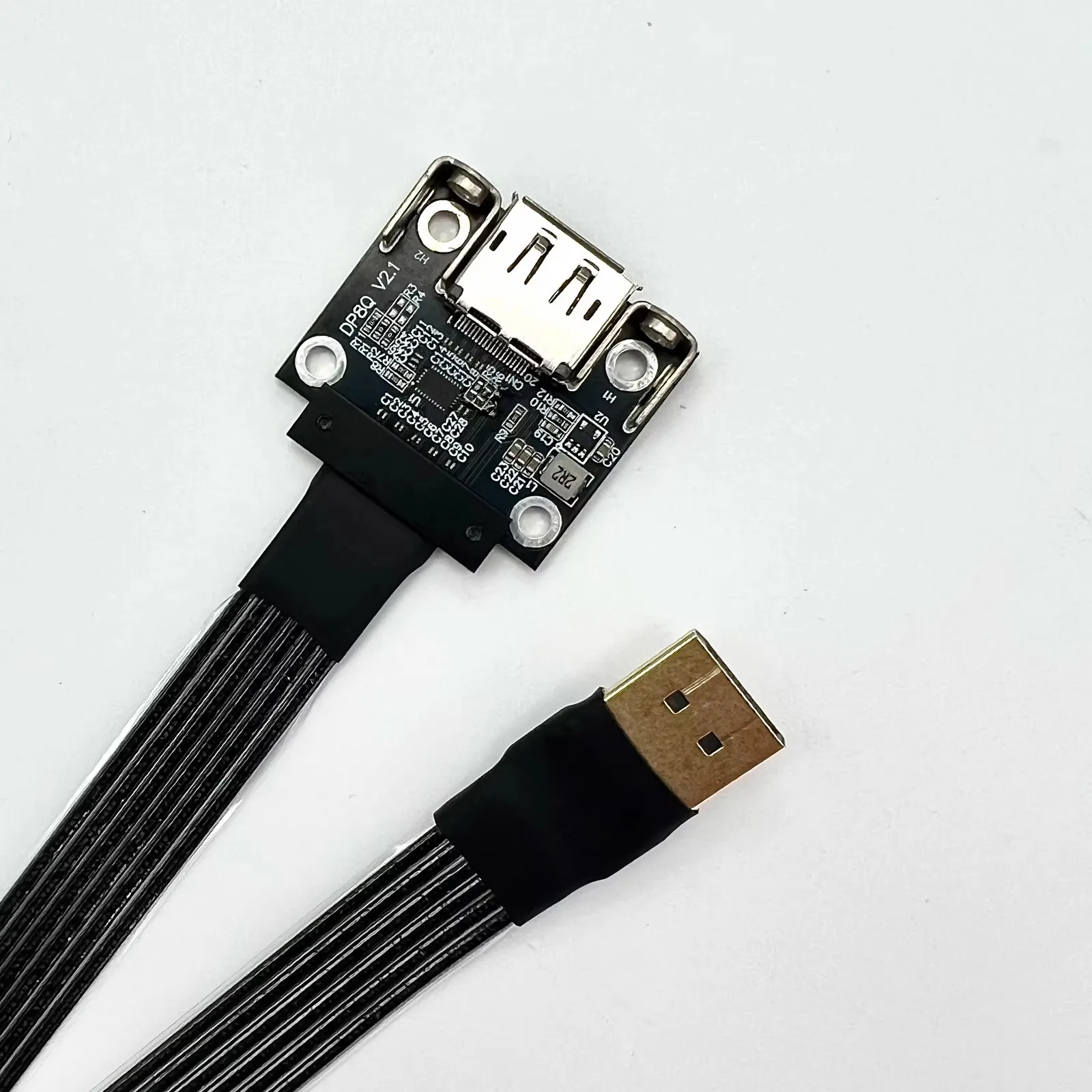 Shielded DisplayPort 2.1 Cable 8K HDR 240Hz Display Port Adapter Audio Video PC Laptop TV DP 1.4/1.2 Displayport Ribbon Extender