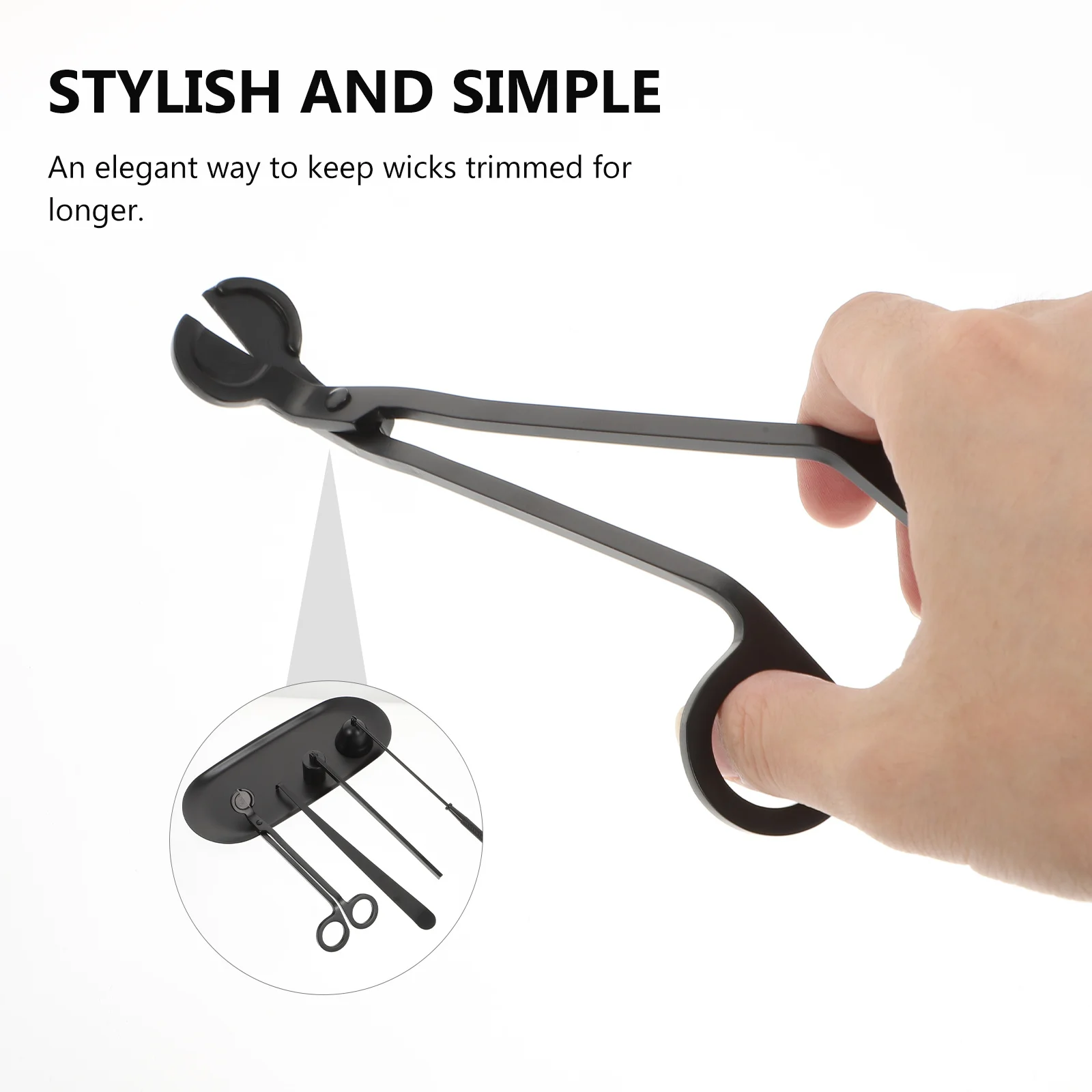 

Elegant Metal Wick Trimmer Set Dipper Snuffer Premium Material Home Party Wedding Accessory Gift