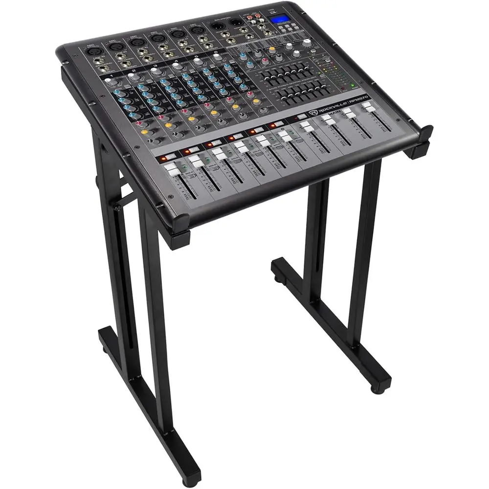 

8-канальный пиковый микшер мощностью 1500 Вт RMS/6 кВт с USB, 24-разрядными эффектами, 8 предусилителей XDR2, портативная подставка, складная установка