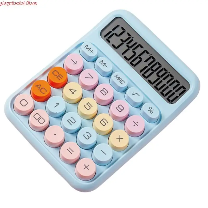 E8BA الحاسبة الشفافة الآلة الحاسبة الإلكترونية القياسية مع زر شاشة 10 أرقام لمدرسة Office #5