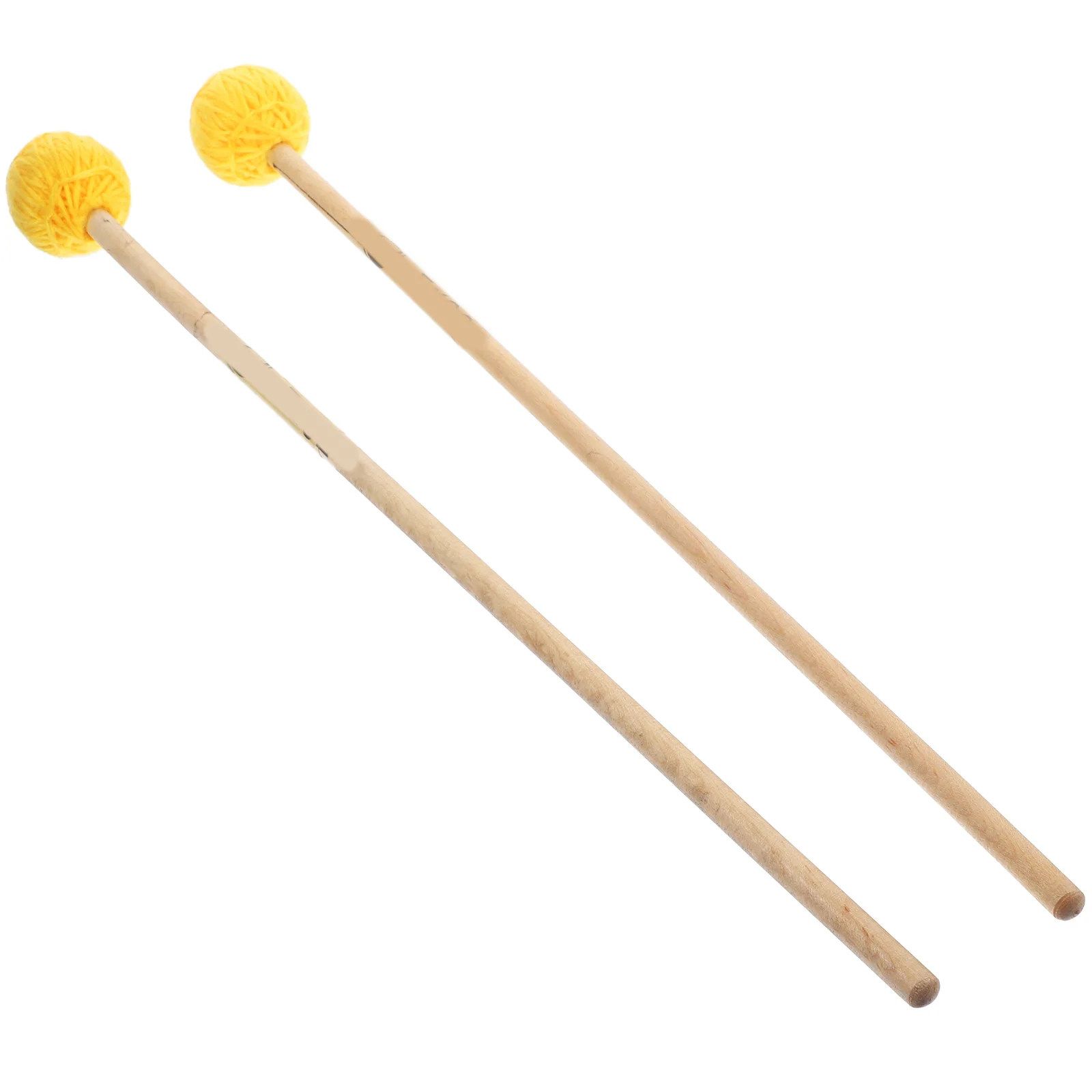 

2pcs Marimba Mallets Tongue Drum Percussion Sticks For Xylophone Practice Performance Wood Rubber Mallets Stage Accessories