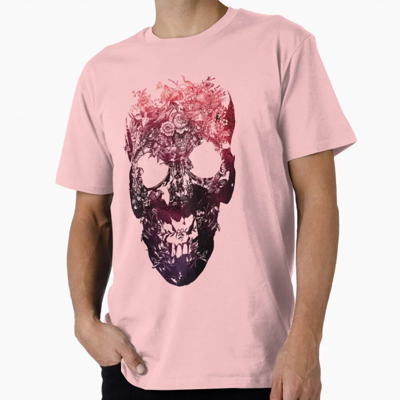 

Floral Skull art 1210 horror flower pattern Sacry Halloween Gift t shirt Vintage Graphic clothes men's All size S-6XL Tops