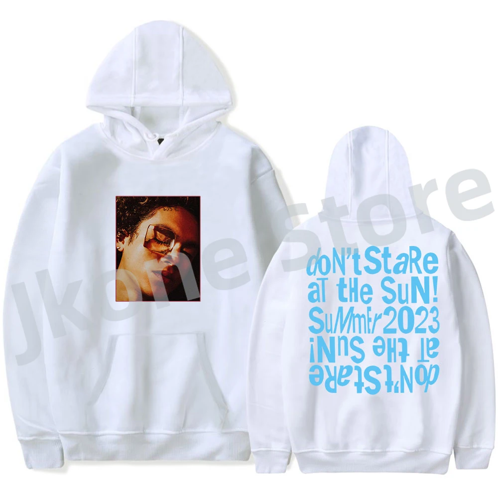 Dominic Fike Sunburn Hoodies Don't Stare At The Sun Tour Merch Women Men Fashion Casual Sweatshirts