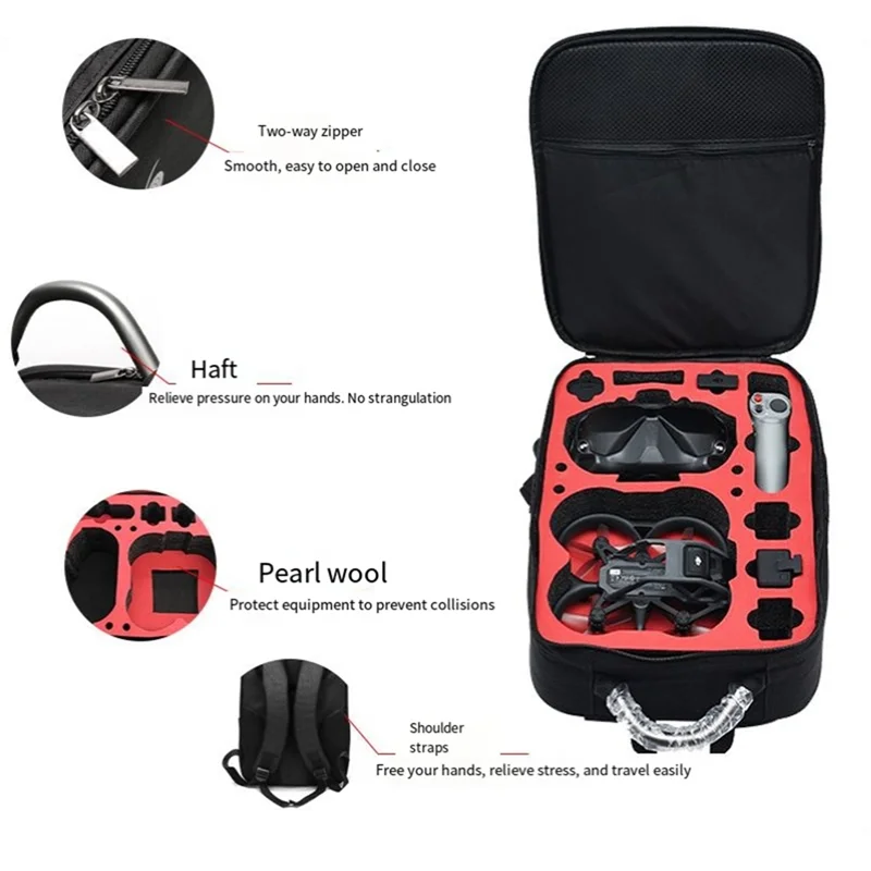 Y45A-For DJI Avata Storage Bag Backpack Waterproof Nylon Bag For DJI Avata Box Portable Case Flight Accessories Organizer