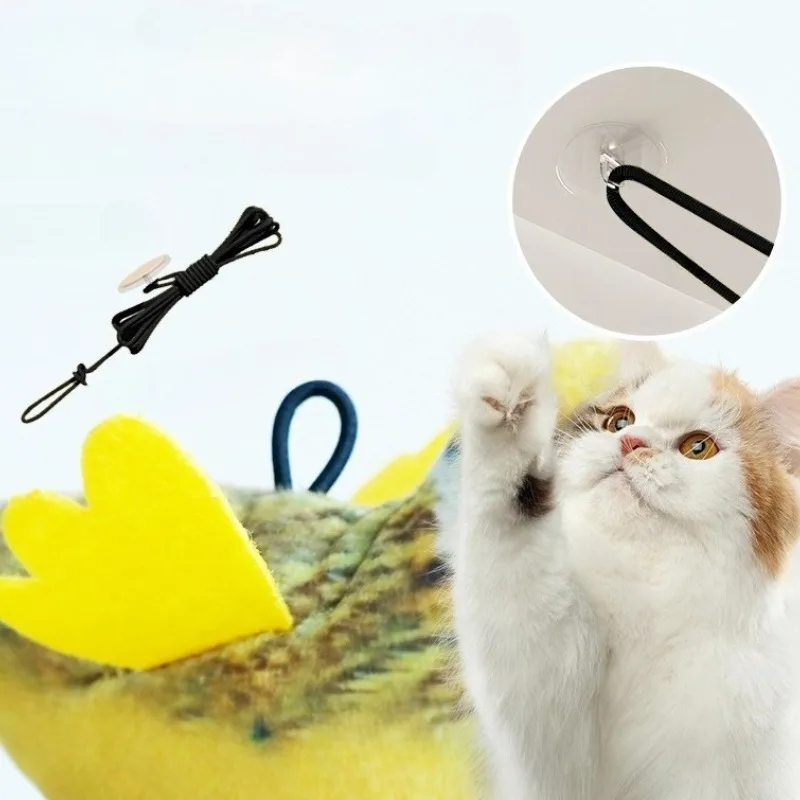 جديد الطيور القط لعبة محاكاة الطيور التفاعلية القط لعبة داخلي هريرة الطيور مطاردة إغاظة لعبة الجدار الشنق الطيور القط لعبة مرحبا الذاتي