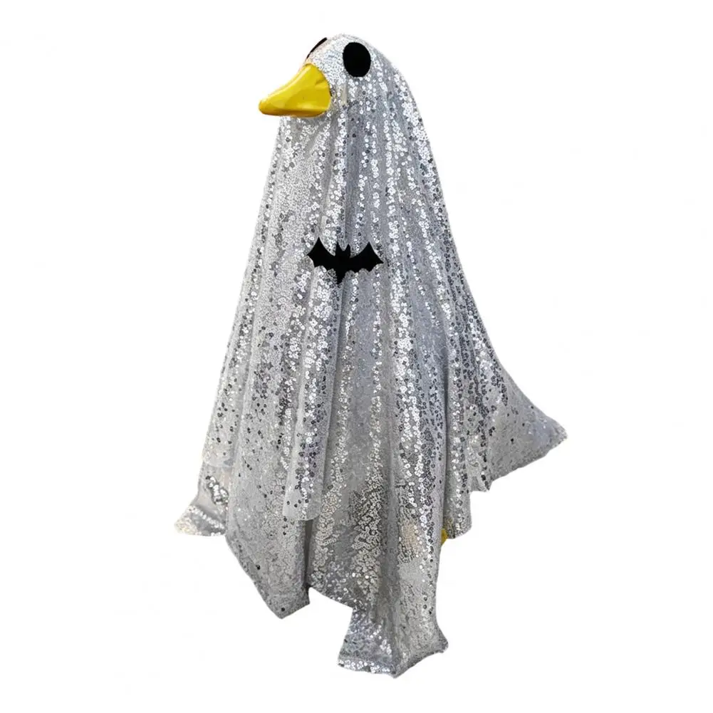 Spooky Goose Statue Outfit Halloween Ghost Goose Costume Spooky Porch Outfit for Lawn Decor Funny Outdoor Garden for Porch