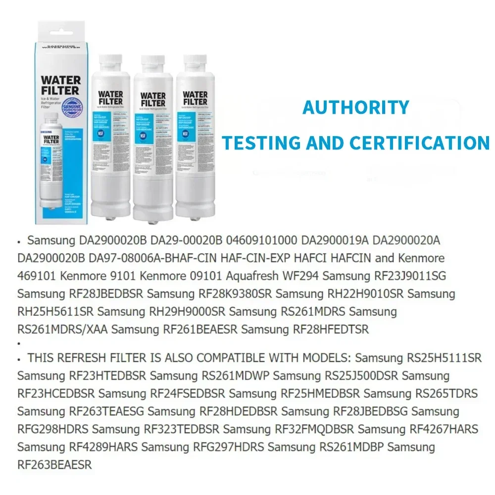 نظام تنقية مياه الثلاجة DA29-00020B بديل مناسب HAF-CIN EXP HDX فلتر فريجو أمريكي