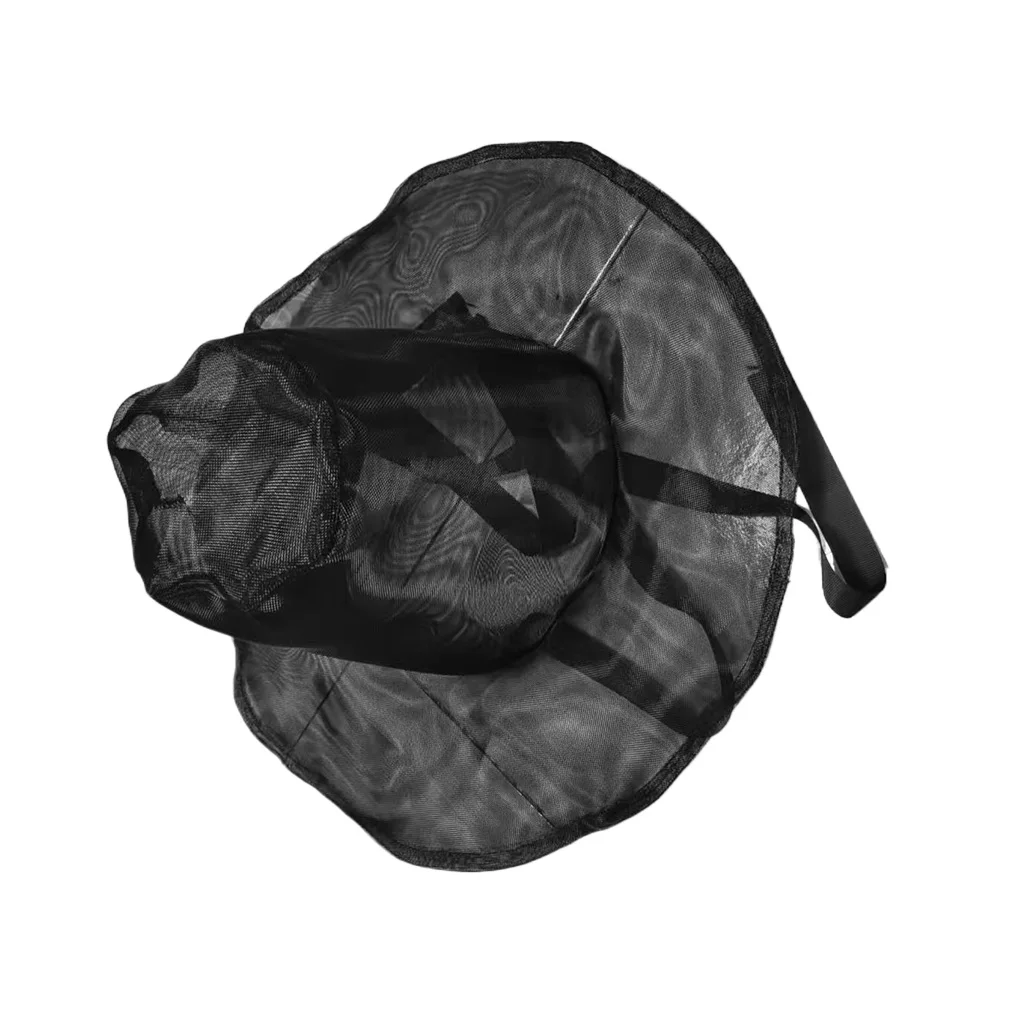 หมวกจินู หมวกฮาโลวีนสีดำแบบดั้งเดิมของราชวงศ์ หมวกจินูพร้อมสายโซ่ลูกปัดสำหรับการแสดงบนเวทีในวันฮาโลวีน