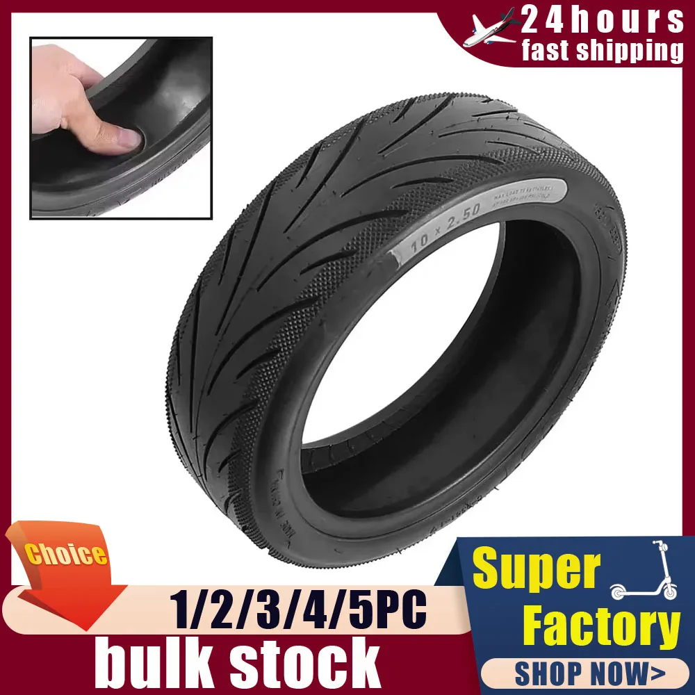 

Wear Resistance Tubeless Tire 10x2.5 Jelly Tires For Segway Ninebot F2 F2Plus F2Pro F30D F40D KickScooter Electric Scooter Parts