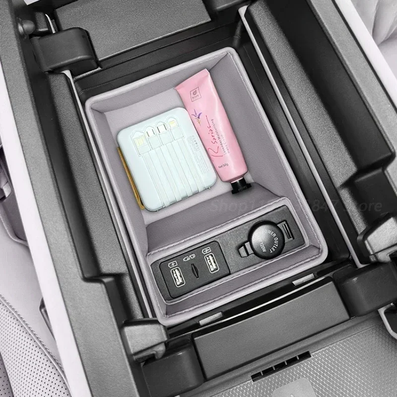 For BYD Tang DMi/EV Armrest Box Protective Cover Storage Box Central Control Storage Pocket Interior Modification Accessories