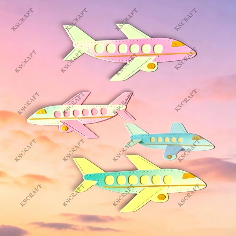 KSCRAFT Airplane Cutting Dies Stencils for DIY Scrapbooking Decorative Embossing DIY Paper Cards