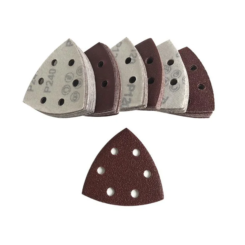 30 pezzi di carta vetrata grana mista 90mm levigatrice Delta carta vetrata Hook and Loop disco di carta vetrata strumenti abrasivi per levigatura di metalli in legno