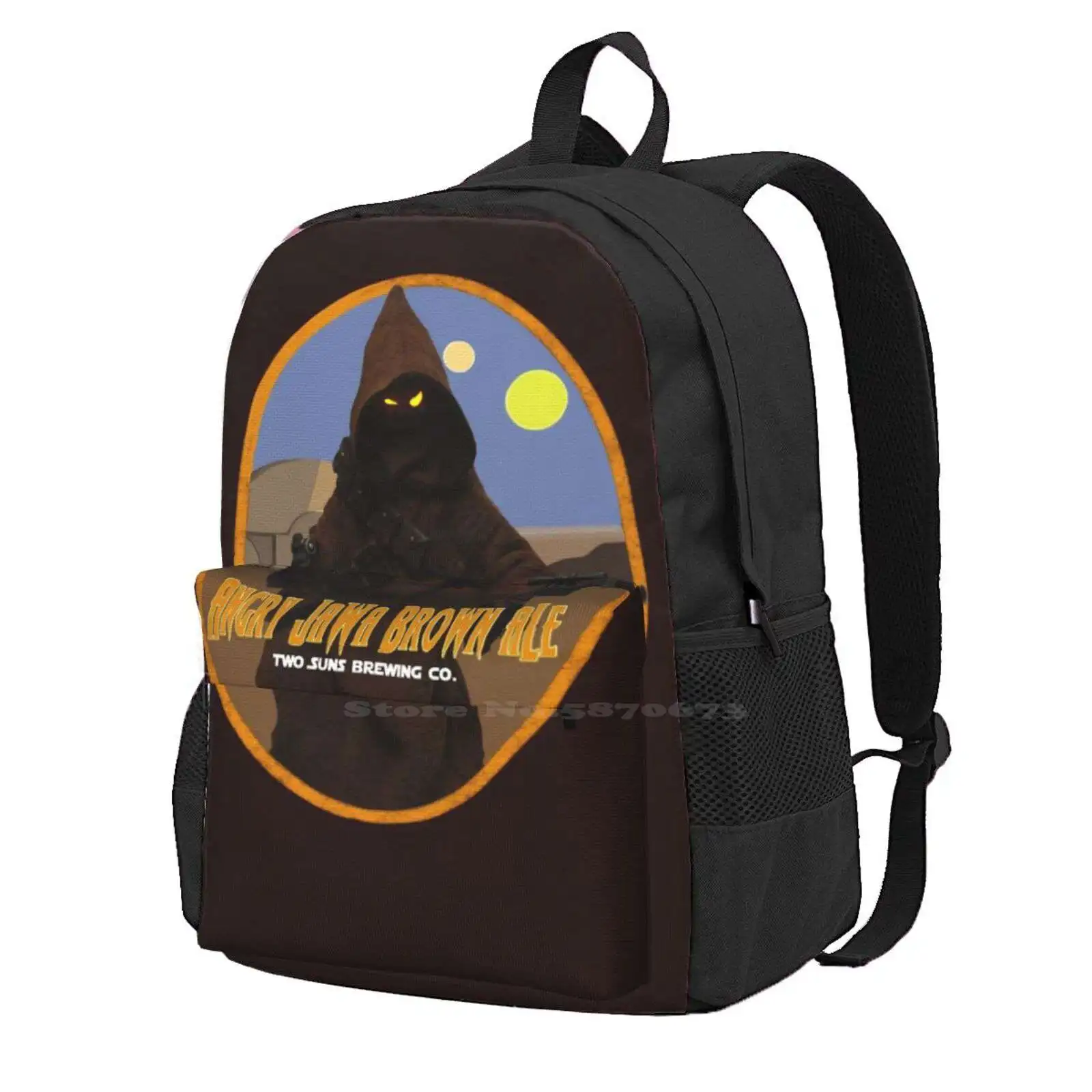 

Angry Jawa Brown Ale Backpacks For School Teenagers Girls Travel Bags Beer Ale Brew Drink Home Brew Gulp Guzzle Cerveza Drunk