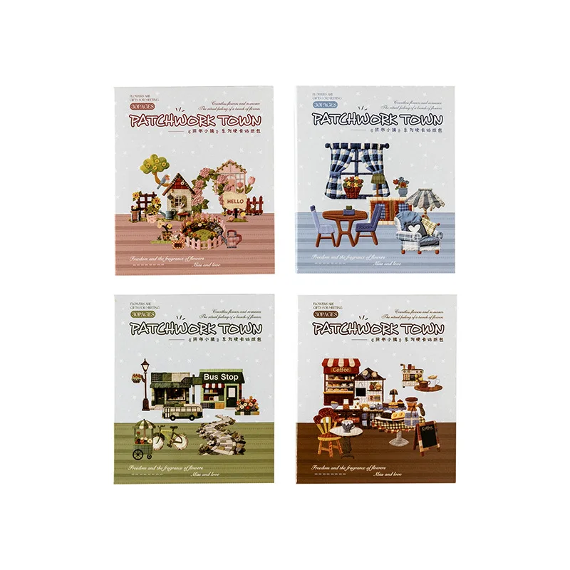 

Набор из 4 упаковок: Декоративные стикеры Kawaii для скрапбукинга, дневников и планеров, в стиле пэчворк, для творчества своими руками