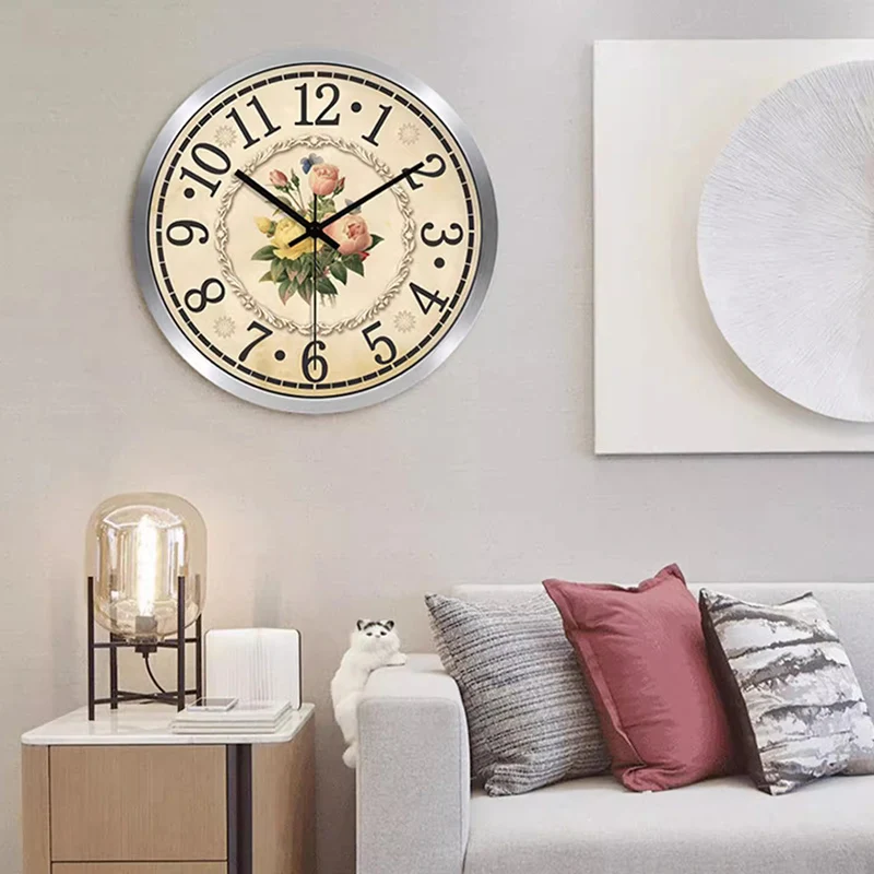 &Vintage Minimalist Wall Clocks Wooden Kitchen Fashion Restaurant Aesthetic Relogio Ornaments Home Decor