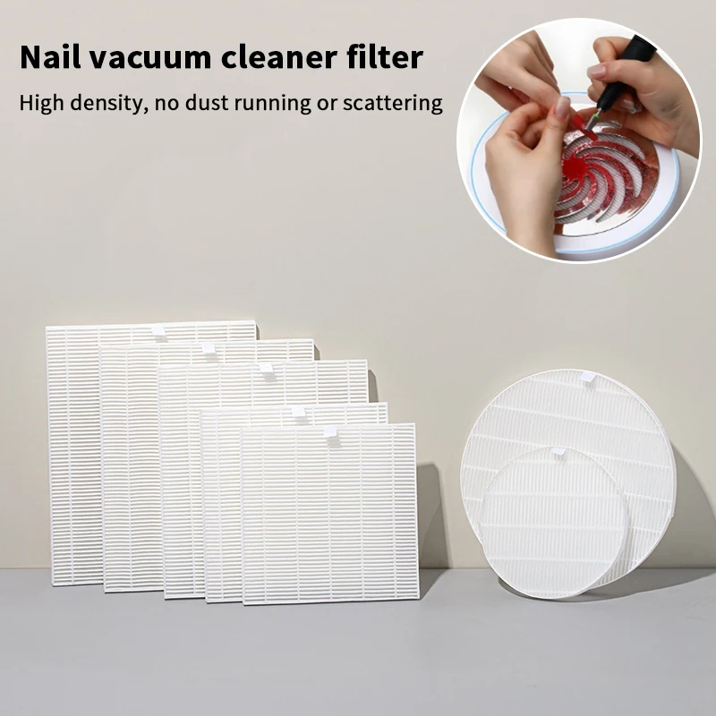 Replacement Filter Nail Dust Collector Nail Vacuum Cleaner Filter Manicure Screen Plate Brushless Nail Dust Extractor Filter