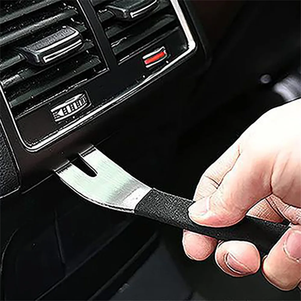 

Car Trim Removal Tool Stainless Steel Durable Two-end Trim Removal Level Pry Tools Door Panel Audio Terminal Fastener driver