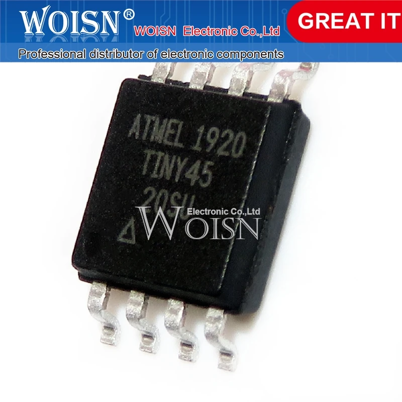 

10PCS ATTINY45-20SU ATTINY45 INY45-20SU SOP-8