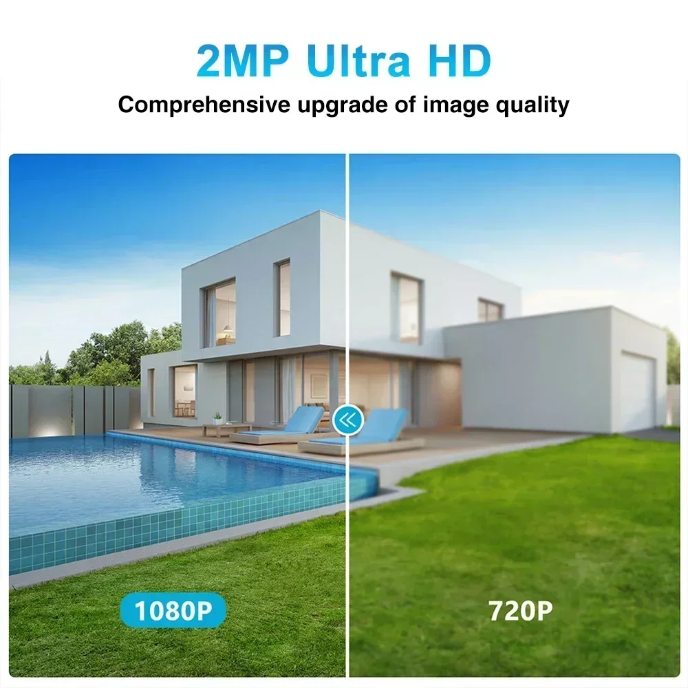 2.4G 1080P Camera Wifi Videobewaking Ip Buitenbeveiliging Monitor 4.0x Zoom Thuis Draadloos Spoor Alarm Waterdicht