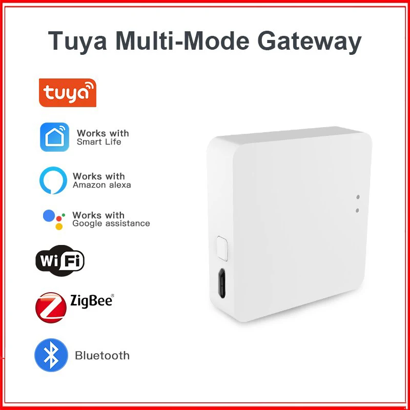 Tuya Multi Mode ZigBee Bluetooth Gateway Hub Wireless Smart Home Appliances Remote Controller Bridge Support Alexa Google Home