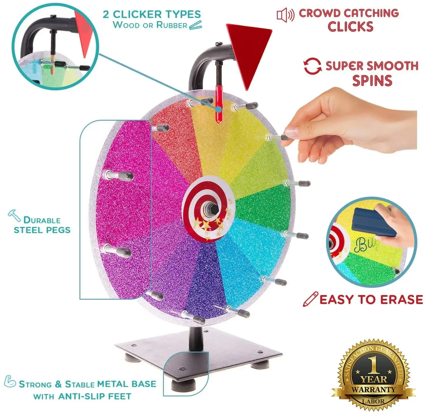 Manufacturer Sales Activity Game Round Color Prize Wheel Raffle Wheel